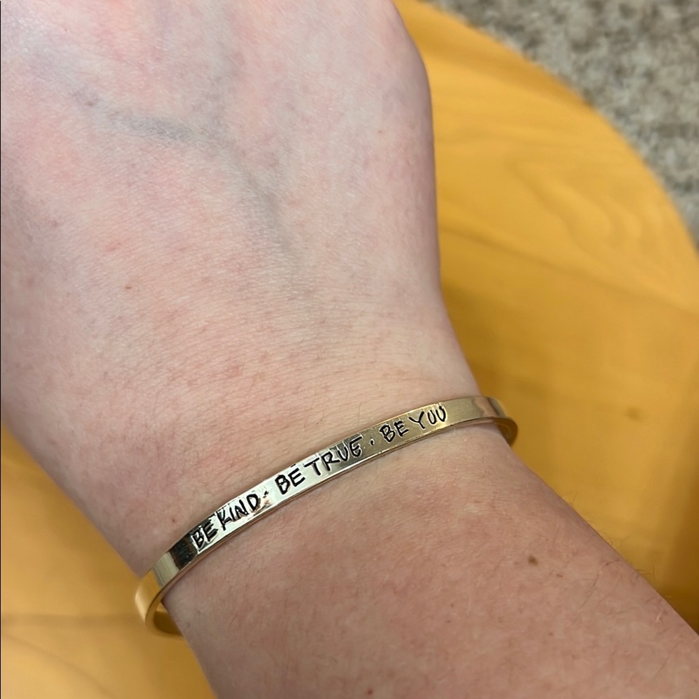 BOGO FREE • Gold Inspirational Bangle Bracelet